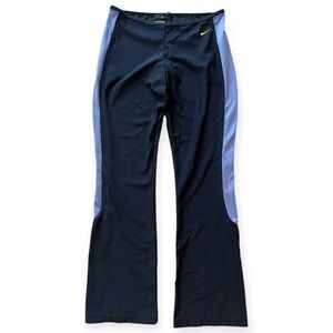 Vintage Nike DRI-FIT Flare Pants | Women’s Size M | Navy + Baby Blue | Y2K